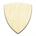 Shield 2 Cut Out Unfinished Wood Shape Craft Supply