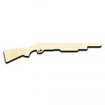 Shotgun Laser Cut Out Unfinished Wood Shape Craft Supply