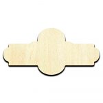 Sign and Banner 3 Laser Cut Out Unfinished Wood Shape Craft Supply