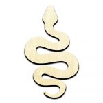 Snake Laser Cut Out Unfinished Wood Shape Craft Supply