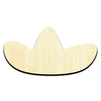 Sombrero Laser Cut Out Unfinished Wood Shape Craft Supply