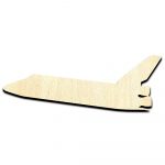 Space Shuttle #2 Laser Cut Out Unfinished Wood Shape Craft Supply