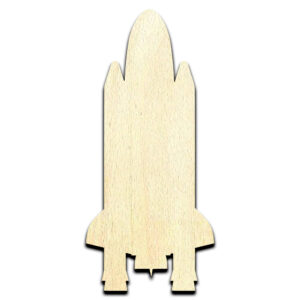 Space Shuttle #1 Laser Cut Out Unfinished Wood Shape Craft Supply