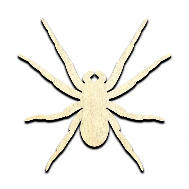 Spider Laser Cut Out Unfinished Wood Shape Craft Supply