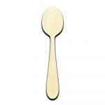 Spoon Laser Cut Out Unfinished Wood Shape Craft Supply