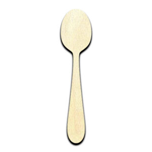 Spoon Laser Cut Out Unfinished Wood Shape Craft Supply