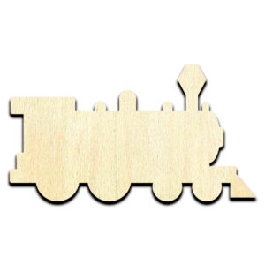 Train Christmas Santa Laser Cut Out Unfinished Wood Shape Craft Supply