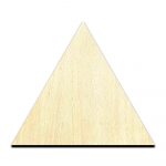 Triangle Laser Cut Out Unfinished Wood Shape Craft