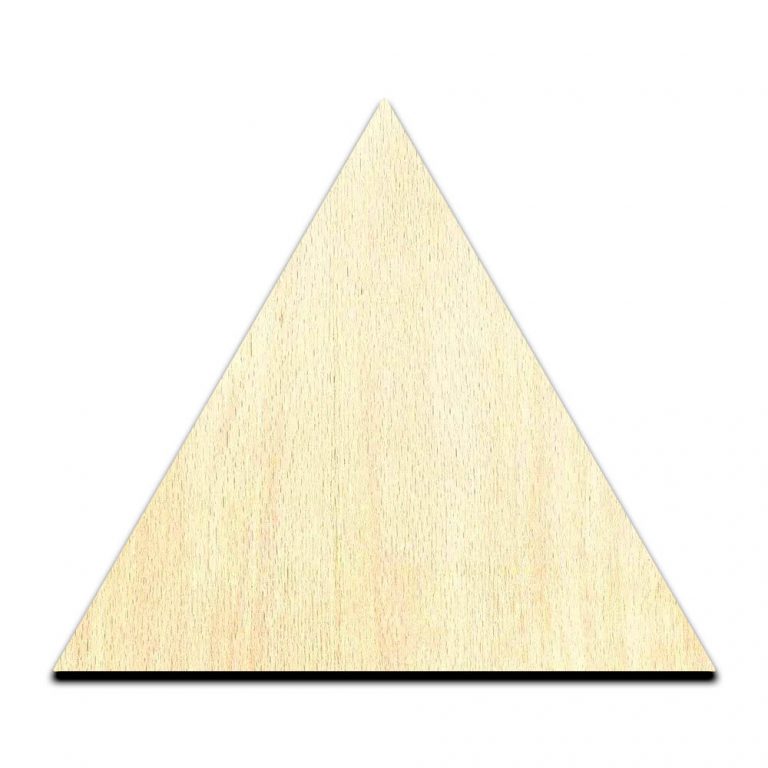 Triangle Laser Cut Out Unfinished Wood Shape Craft