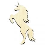 Unicorn 3 Unfinished Wood Shape Craft Supply