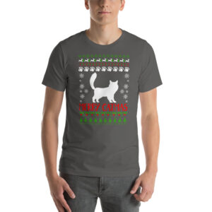 Merry Catmas Cat Lovers Ugly Christmas Short-Sleeve Unisex T-Shirt - Image 6
