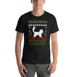 Merry Catmas Cat Lovers Ugly Christmas Short-Sleeve Unisex T-Shirt