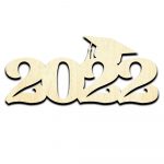 2022 Graduation Cap Laser Cut Out Unfinished Wood Shape Craft Supply