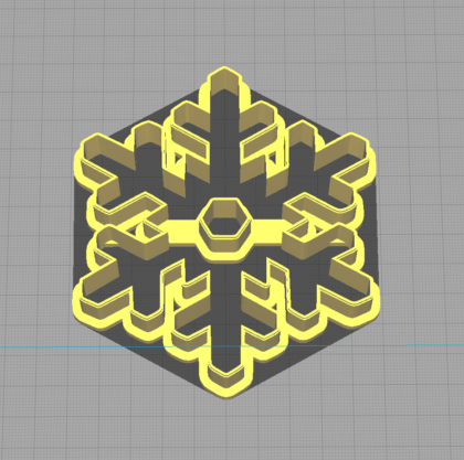 Snowflake Shaped Cookie Cutter