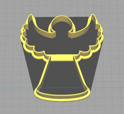 Christmas Tree Angel Shaped Cookie Cutter