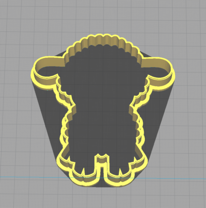 Lamb Baby Sheep Shaped Cookie Cutter