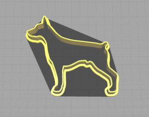 Doberman Dog Puppy Shaped Animal Cookie Cutter