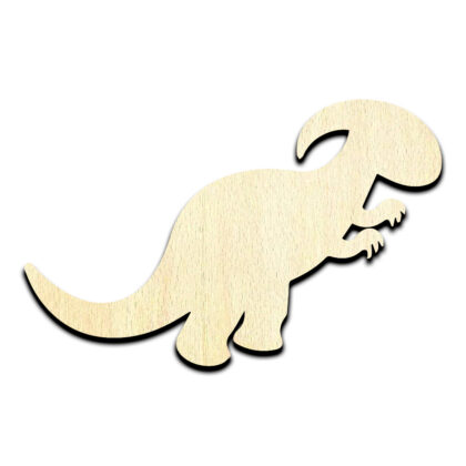Baby Dino Dinosaur #8 Laser Cut Out Unfinished Wood Shape Craft Supply