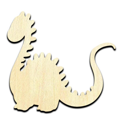 Baby Dino Dinosaur #9 Laser Cut Out Unfinished Wood Shape Craft Supply