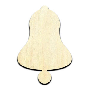 Bell Christmas Laser Cut Out Unfinished Wood Shape Craft Supply