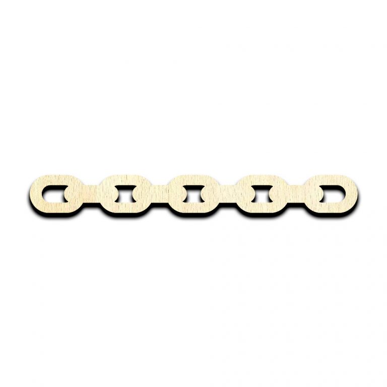 Chain Laser Cut Out Unfinished Wood Shape Craft Supply