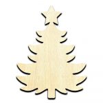 Christmas Tree #2 Laser Cut Out Unfinished Wood Shape Craft Supply