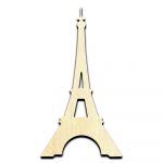 Eiffel Tower Laser Cut Out Unfinished Wood Shape Craft Supply