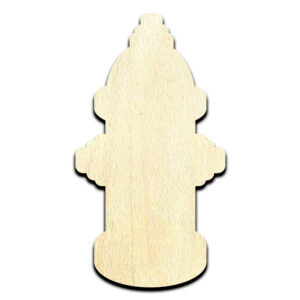Fire Hydrant Laser Cut Unfinished Wood Shape Craft Supply