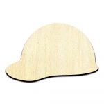 Hard Hat Laser Cut Out Unfinished Wood Shape Craft Supply