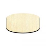 Hockey Puck Laser Cut Out Unfinished Wood Shape Craft Supply