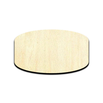 Hockey Puck Laser Cut Out Unfinished Wood Shape Craft Supply