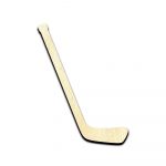 Hockey Stick Laser Cut Out Unfinished Wood Shape Craft Supply