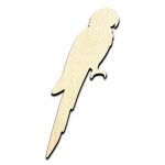 Macaw Parrot Bird Laser Cut Out Unfinished Wood Shape Craft Supply