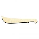 Machete Laser Cut Out Unfinished Wood Shape Craft Supply