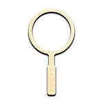 Magnifying Glass Laser Cut Out Unfinished Wood Shape Craft