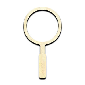 Magnifying Glass Laser Cut Out Unfinished Wood Shape Craft