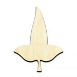 Mallorn leaf Laser Cut Out Unfinished Wood Shape Craft