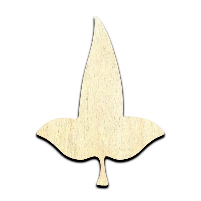 Mallorn leaf Laser Cut Out Unfinished Wood Shape Craft