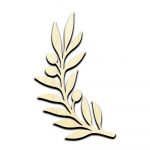 Olive Branch Laser Cut Out Unfinished Wood Shape Craft Supply