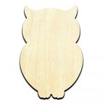 Owl #2 Laser Cut Out Unfinished Wood Shape Craft Supply