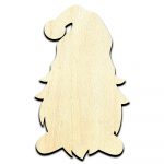 Santa Gnome Christmas Laser Cut Out Unfinished Wood Shape Craft Supply