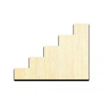 Steps Laser Cut Out Unfinished Wood Shape Craft