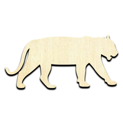 Tiger #4 Laser Cut Out Unfinished Wood Shape Craft Supply