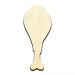 Turkey Chicken Leg Drumstick Laser Cut Out Unfinished Wood Shape Craft Supply