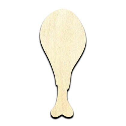 Turkey Chicken Leg Drumstick Laser Cut Out Unfinished Wood Shape Craft Supply