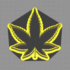 Marijuana Cannabis Leaf Shaped Cookie Cutter