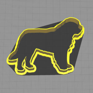 Newfoundland Dog Puppy Shaped Cookie Cutter