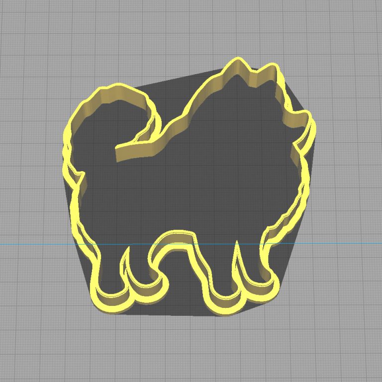 Pomeranian Dog Puppy Shaped Cookie Cutter