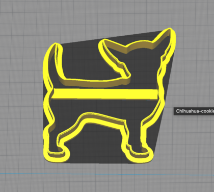 Chihuahua Dog Puppy Shaped Cookie Cutter