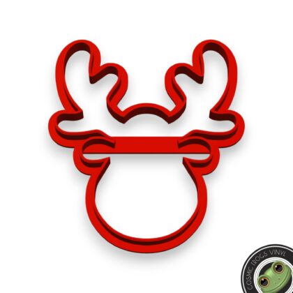 Christmas Reindeer Face Shaped Cookie Cutter